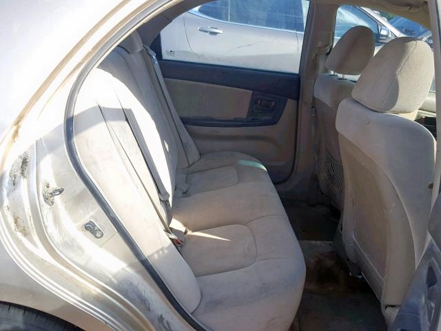 KNAFE121265260593 - 2006 KIA NEW SPECTR TAN photo 6