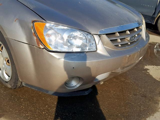 KNAFE121265260593 - 2006 KIA NEW SPECTR TAN photo 9