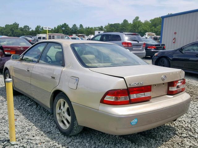 JT8BF28G810338265 - 2001 LEXUS ES 300 BEIGE photo 3