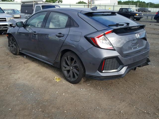 SHHFK7H41JU404253 - 2018 HONDA CIVIC SPOR GRAY photo 3