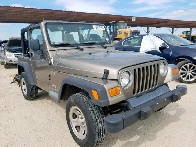 1J4FA39S44P796854 - 2004 JEEP WRANGLER X GOLD photo 1