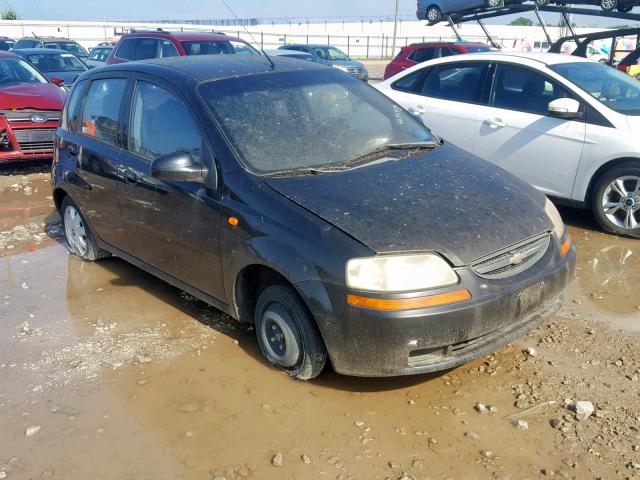 KL1TJ62644B182110 - 2004 CHEVROLET AVEO LS BLACK photo 1