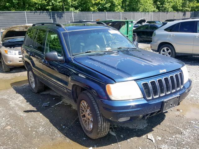 1J8GW58N32C212122 - 2002 JEEP GRAND CHER BLUE photo 1