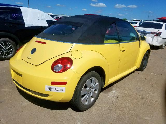 3VWPF31Y68M404459 - 2008 VOLKSWAGEN NEW BEETLE Gelb Foto 4