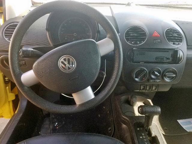 3VWPF31Y68M404459 - 2008 VOLKSWAGEN NEW BEETLE Gelb Foto 9