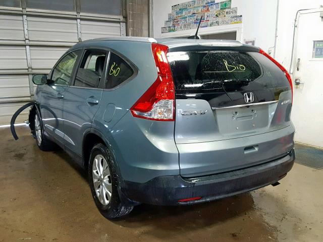 JHLRM4H70CC007217 - 2012 HONDA CR-V EXL SILVER photo 3