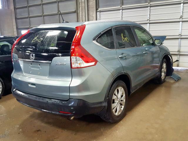 JHLRM4H70CC007217 - 2012 HONDA CR-V EXL SILVER photo 4