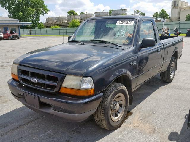 1FTYR10C6XPB04390 - 1999 FORD RANGER BLACK photo 2