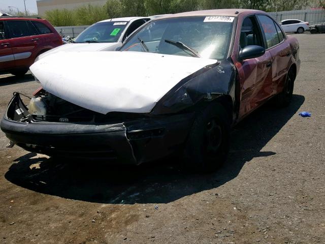 1Y1SK5269VZ402003 - 1997 GEO PRIZM BASE BURGUNDY photo 2