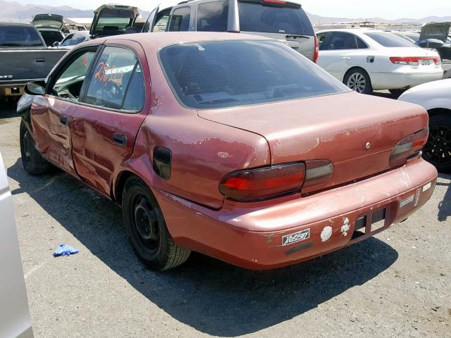 1Y1SK5269VZ402003 - 1997 GEO PRIZM BASE BURGUNDY photo 3