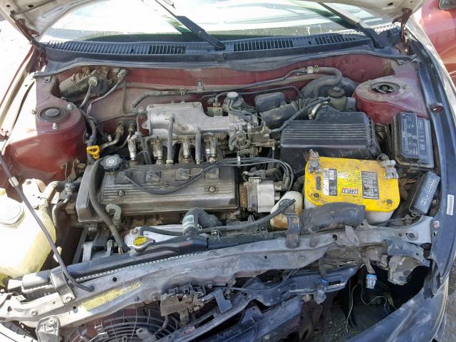 1Y1SK5269VZ402003 - 1997 GEO PRIZM BASE BURGUNDY photo 7