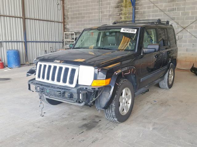 1J8HH48P37C519100 - 2007 JEEP COMMANDER 黑色 照片 2
