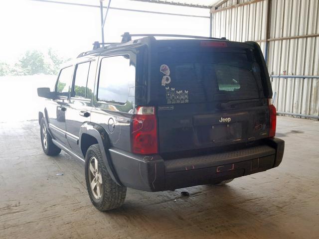 1J8HH48P37C519100 - 2007 JEEP COMMANDER 黑色 照片 3