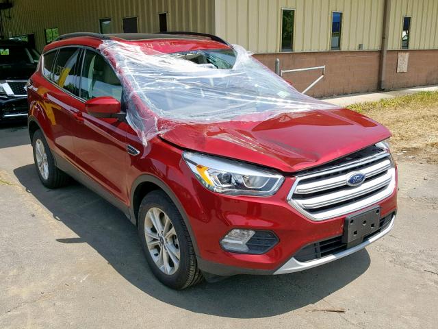 1FMCU9HD0JUA26827 - 2018 FORD ESCAPE SEL MAROON photo 1