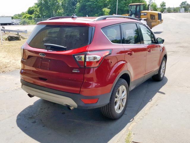 1FMCU9HD0JUA26827 - 2018 FORD ESCAPE SEL MAROON photo 4