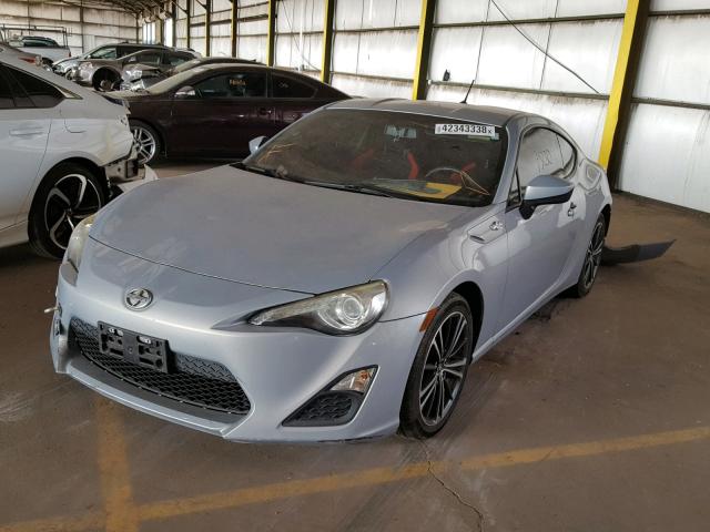 JF1ZNAA17D2731319 - 2013 TOYOTA SCION FR-S SILVER photo 2