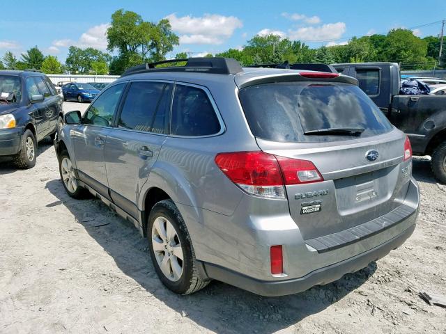 4S4BRDKC3B2356037 - 2011 SUBARU OUTBACK 3. GRAY photo 3