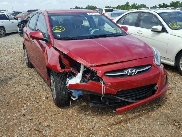 KMHCT4AE7GU010366 - 2016 HYUNDAI ACCENT SE RED photo 1