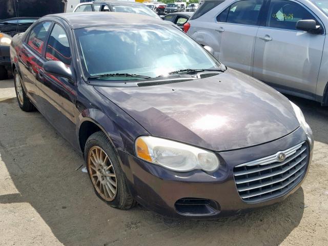 1C3EL56R74N228221 - 2004 CHRYSLER SEBRING LX MAROON photo 1