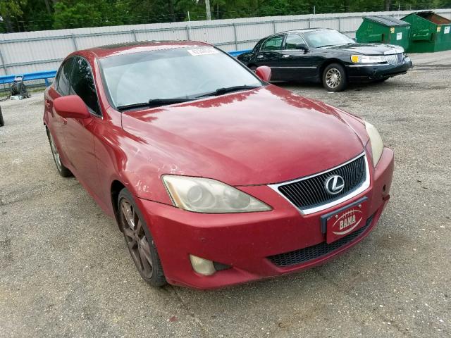 JTHBE262265001529 - 2006 LEXUS IS 350 RED photo 1