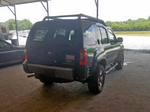 5N1ED28T51C590986 - 2001 NISSAN XTERRA XE GREEN photo 4