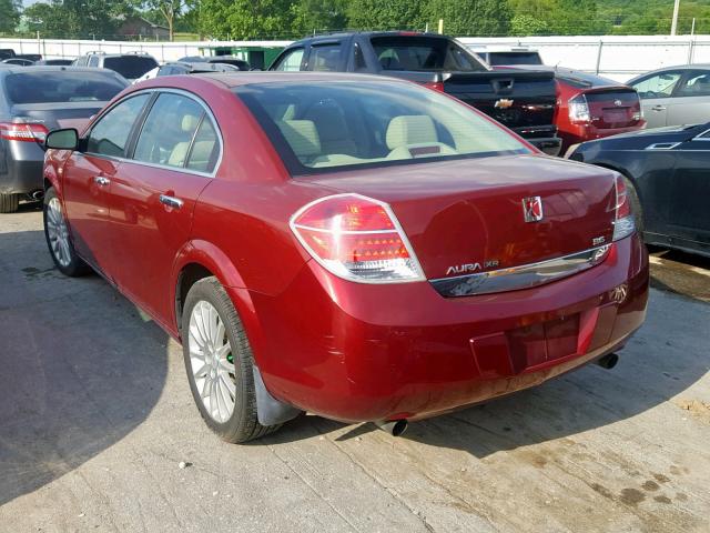 1G8ZX57749F183510 - 2009 SATURN AURA XR RED photo 3