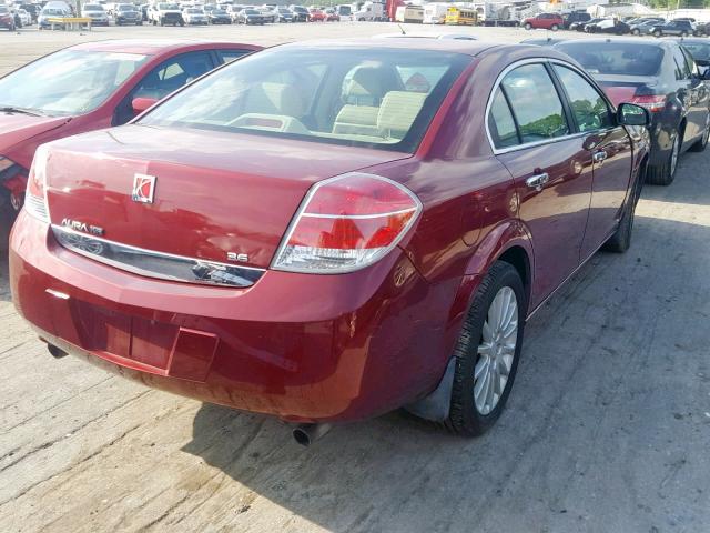 1G8ZX57749F183510 - 2009 SATURN AURA XR RED photo 4