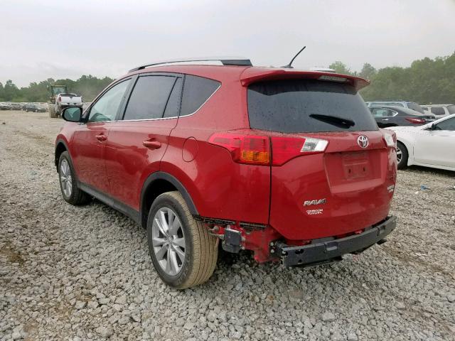 2T3DFREV3DW073390 - 2013 TOYOTA RAV4 LIMIT RED photo 3