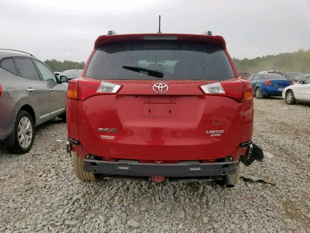 2T3DFREV3DW073390 - 2013 TOYOTA RAV4 LIMIT RED photo 9