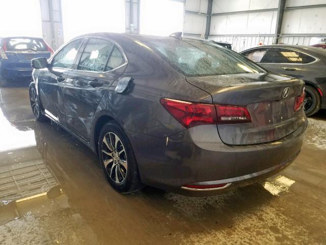 19UUB1F55HA010454 - 2017 ACURA TLX TECH GRAY photo 3