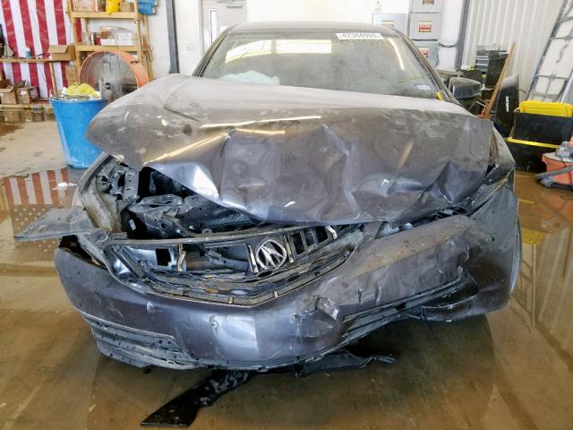 19UUB1F55HA010454 - 2017 ACURA TLX TECH GRAY photo 9
