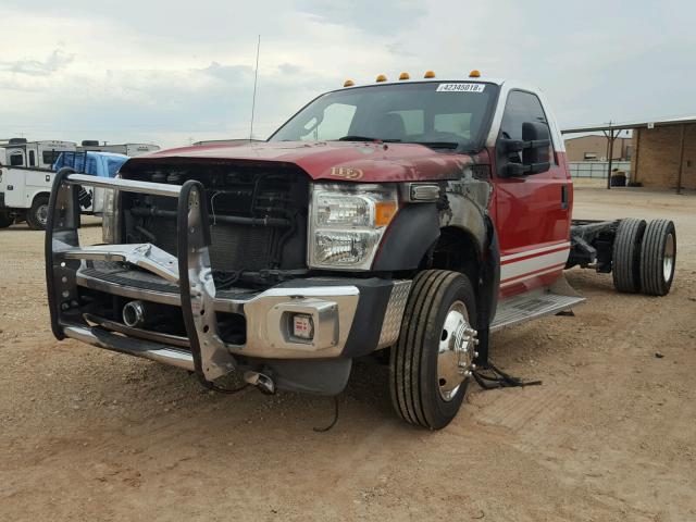 1FDUF4GT0CEA98859 - 2012 FORD F450 SUPER RED photo 2