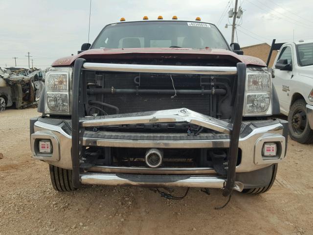 1FDUF4GT0CEA98859 - 2012 FORD F450 SUPER RED photo 9