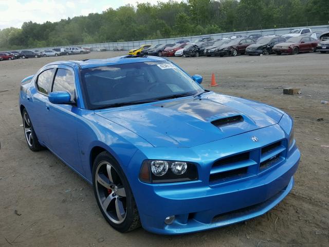 2B3LA73W18H163784 - 2008 DODGE CHARGER SR BLUE photo 1