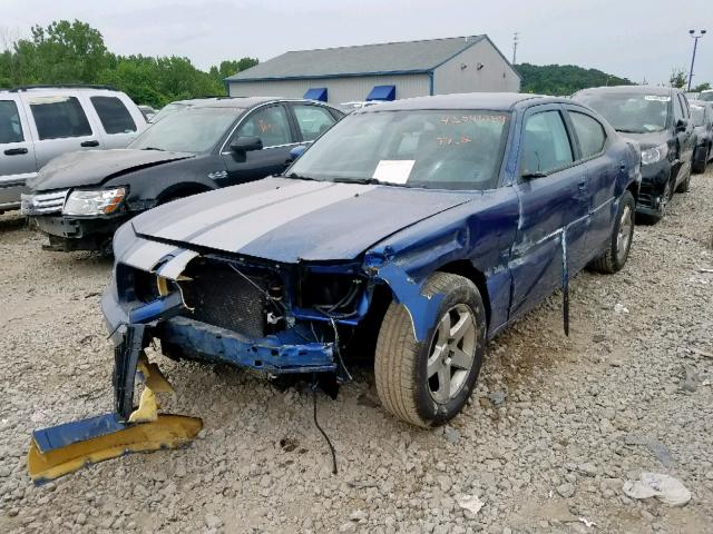 2B3CA3CV2AH117869 - 2010 DODGE CHARGER SX BLUE photo 2