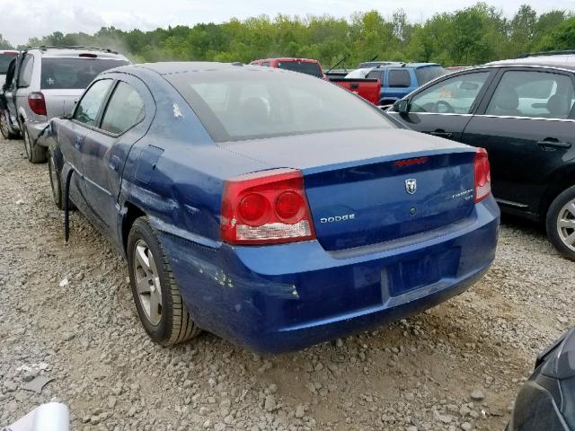 2B3CA3CV2AH117869 - 2010 DODGE CHARGER SX BLUE photo 3