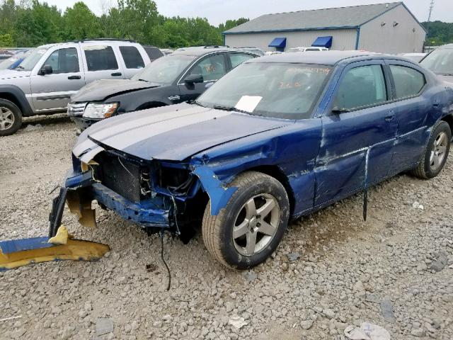 2B3CA3CV2AH117869 - 2010 DODGE CHARGER SX BLUE photo 9