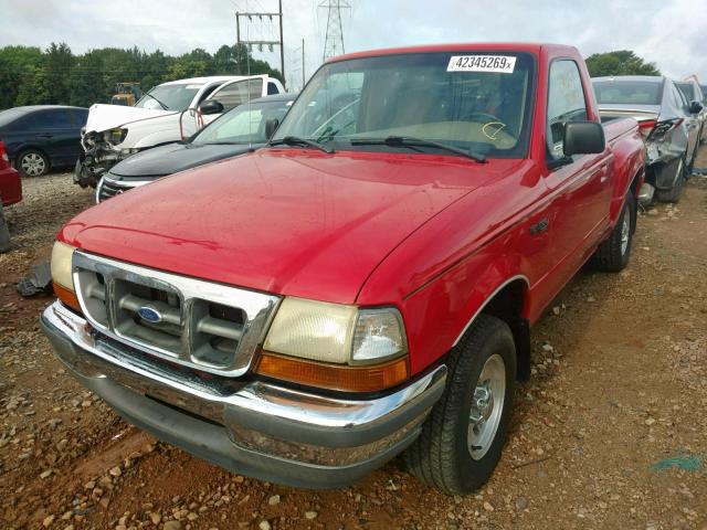 1FTYR10C3WPA04150 - 1998 FORD RANGER RED photo 2