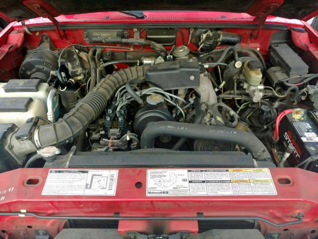 1FTYR10C3WPA04150 - 1998 FORD RANGER RED photo 7