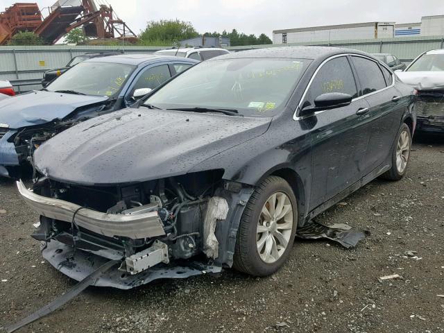 1C3CCCCB6FN593768 - 2015 CHRYSLER 200 C BLACK photo 2