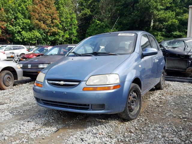 KL1TD66627B760646 - 2007 CHEVROLET AVEO BASE ლურჯი ფოტო 2
