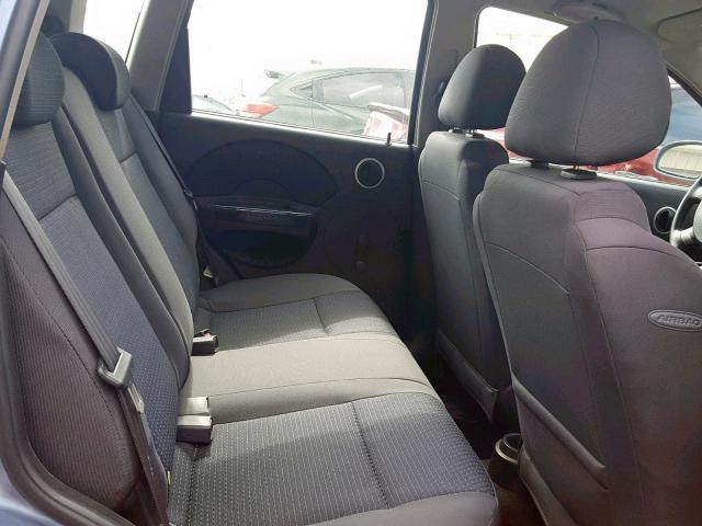 KL1TD66627B760646 - 2007 CHEVROLET AVEO BASE ლურჯი ფოტო 6
