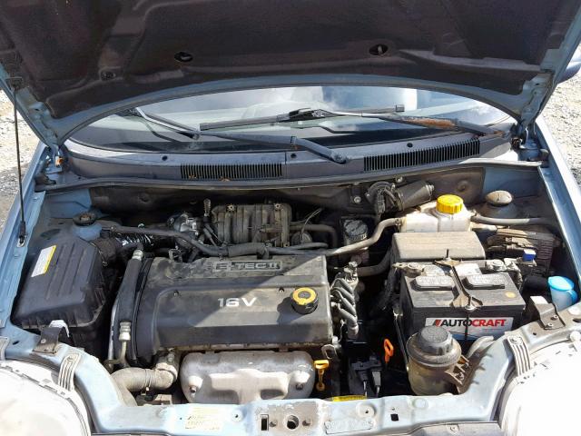 KL1TD66627B760646 - 2007 CHEVROLET AVEO BASE ლურჯი ფოტო 7