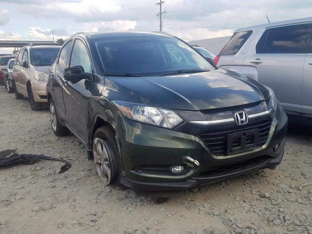 3CZRU6H7XHM730081 - 2017 HONDA HR-V EXL GREEN photo 1