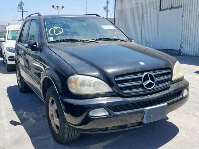 4JGAB57E93A452004 - 2003 MERCEDES-BENZ ML 350 BLACK photo 1