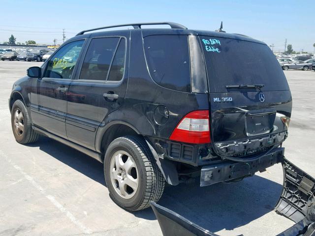 4JGAB57E93A452004 - 2003 MERCEDES-BENZ ML 350 BLACK photo 3