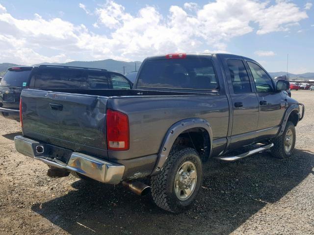 3D7KU28CX4G241191 - 2004 DODGE RAM 2500 S GRAY photo 3