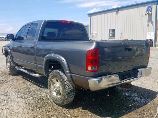 3D7KU28CX4G241191 - 2004 DODGE RAM 2500 S GRAY photo 4