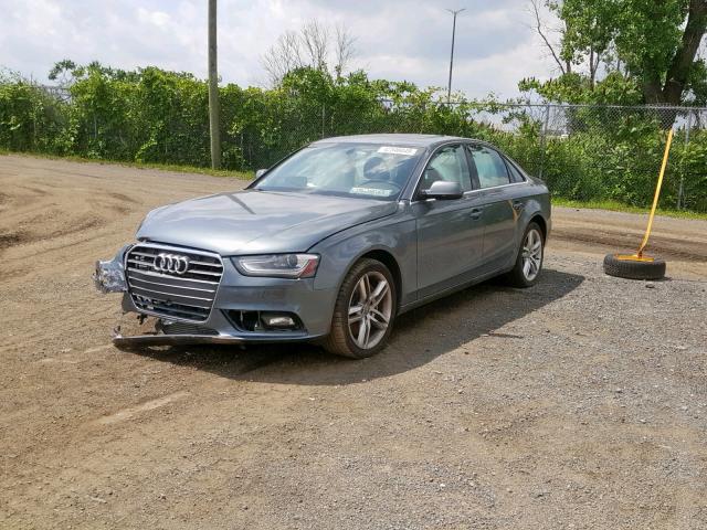 WAUKFCFL9EN025741 - 2014 AUDI A4 PRESTIG GRAY photo 2