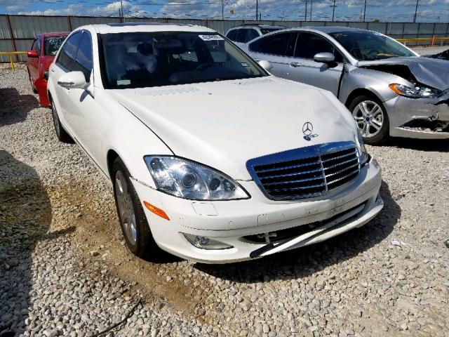 WDDNG71X17A084295 - 2007 MERCEDES-BENZ S 550 WHITE photo 1